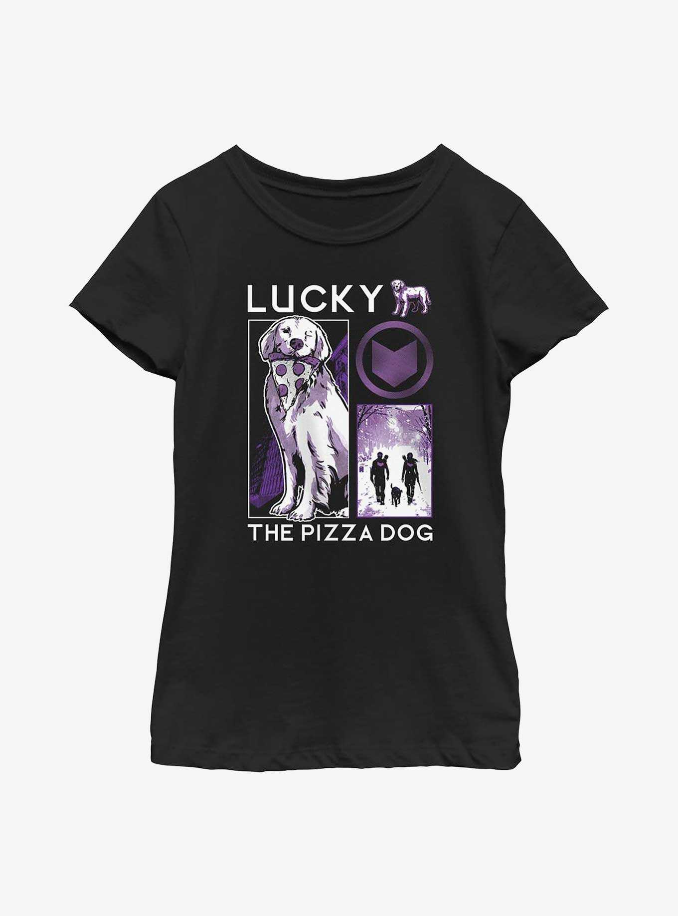 Marvel Hawkeye Lucky The Pizza Dog Youth Girls T-Shirt, , hi-res