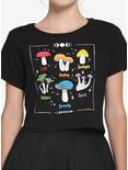 Rainbow Mushroom Girls Crop T-Shirt, MULTI, hi-res