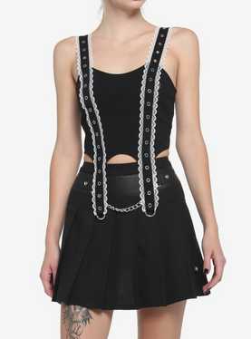 Lace Garters & Grommets Girls Tank Top, , hi-res