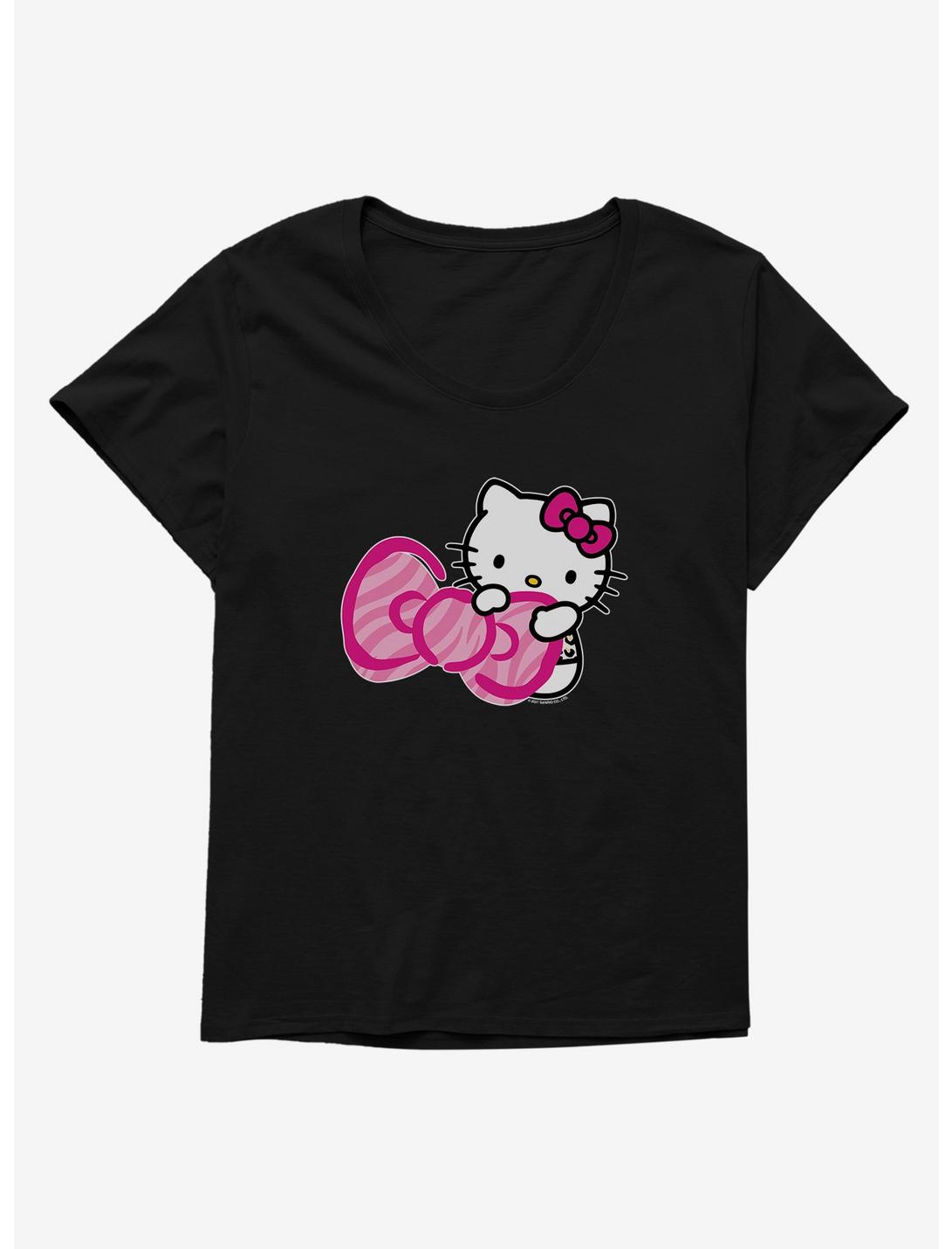 Hello Kitty Jungle Paradise Bow Womens T-Shirt Plus Size, , hi-res