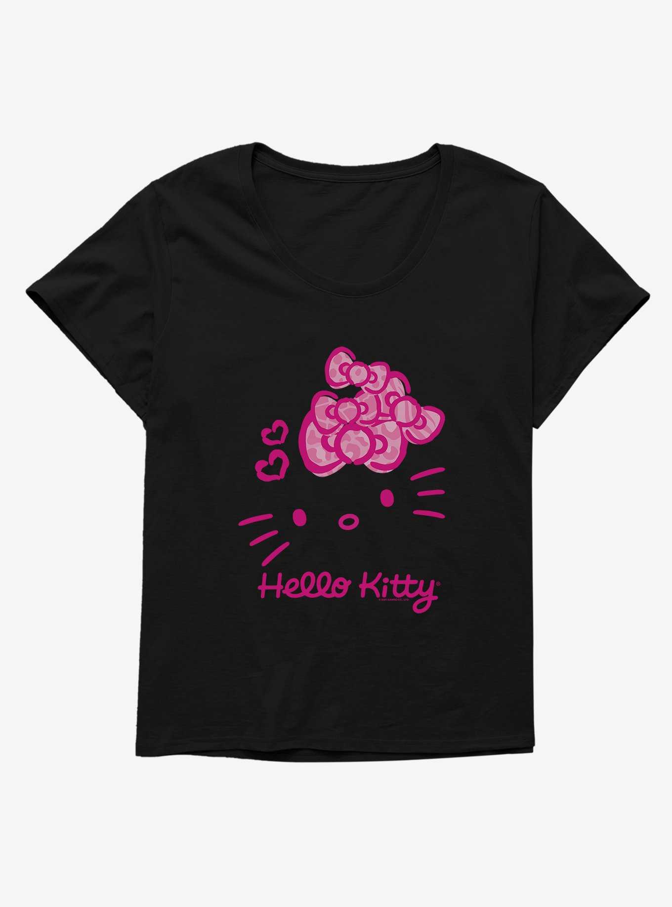 Hello Kitty Jungle Paradise Pink Logo Womens T-Shirt Plus Size, , hi-res
