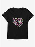Hello Kitty Jungle Paradise Spotted Heart Womens T-Shirt Plus Size, , hi-res