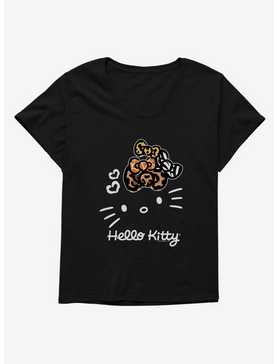 Hello Kitty Jungle Paradise Stencil Outline Womens T-Shirt Plus Size, , hi-res