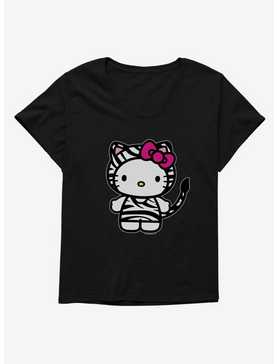 Hello Kitty Jungle Paradise Zebra Print Womens T-Shirt Plus Size, , hi-res