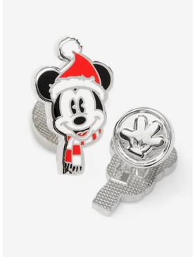 Plus Size Disney Mickey Mouse Holiday Hat Cufflinks, , hi-res