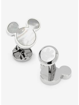 Plus Size Disney Mickey Mouse Mother Of Pearl Cufflinks, , hi-res