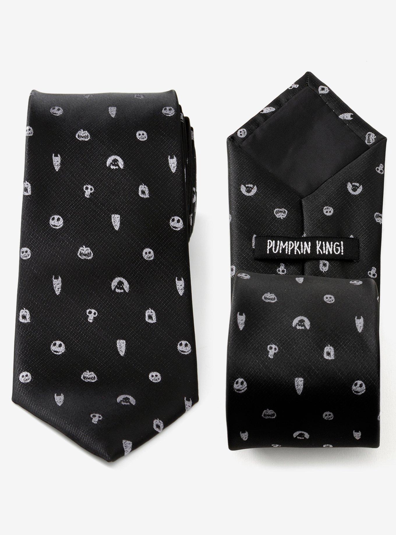 Disney The Nightmare Before Christmas Black Grey Tie, , hi-res