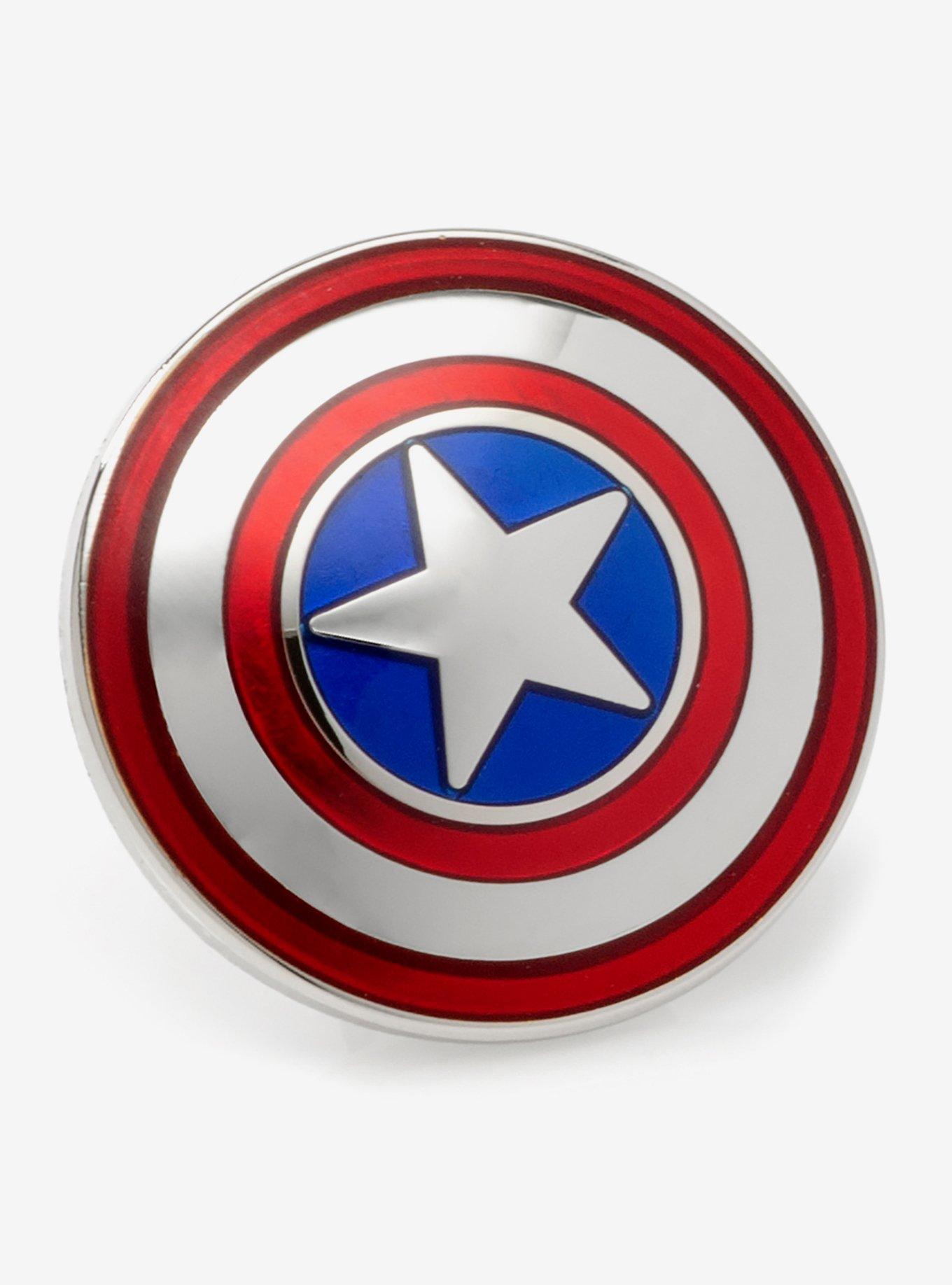 Marvel Comics Captain America's Shield Enamel Pin New NOS MOC 2017 Lapel Hat 
