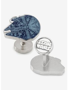 Star Wars Millennium Falcon Blueprint Blue Cufflinks, , hi-res