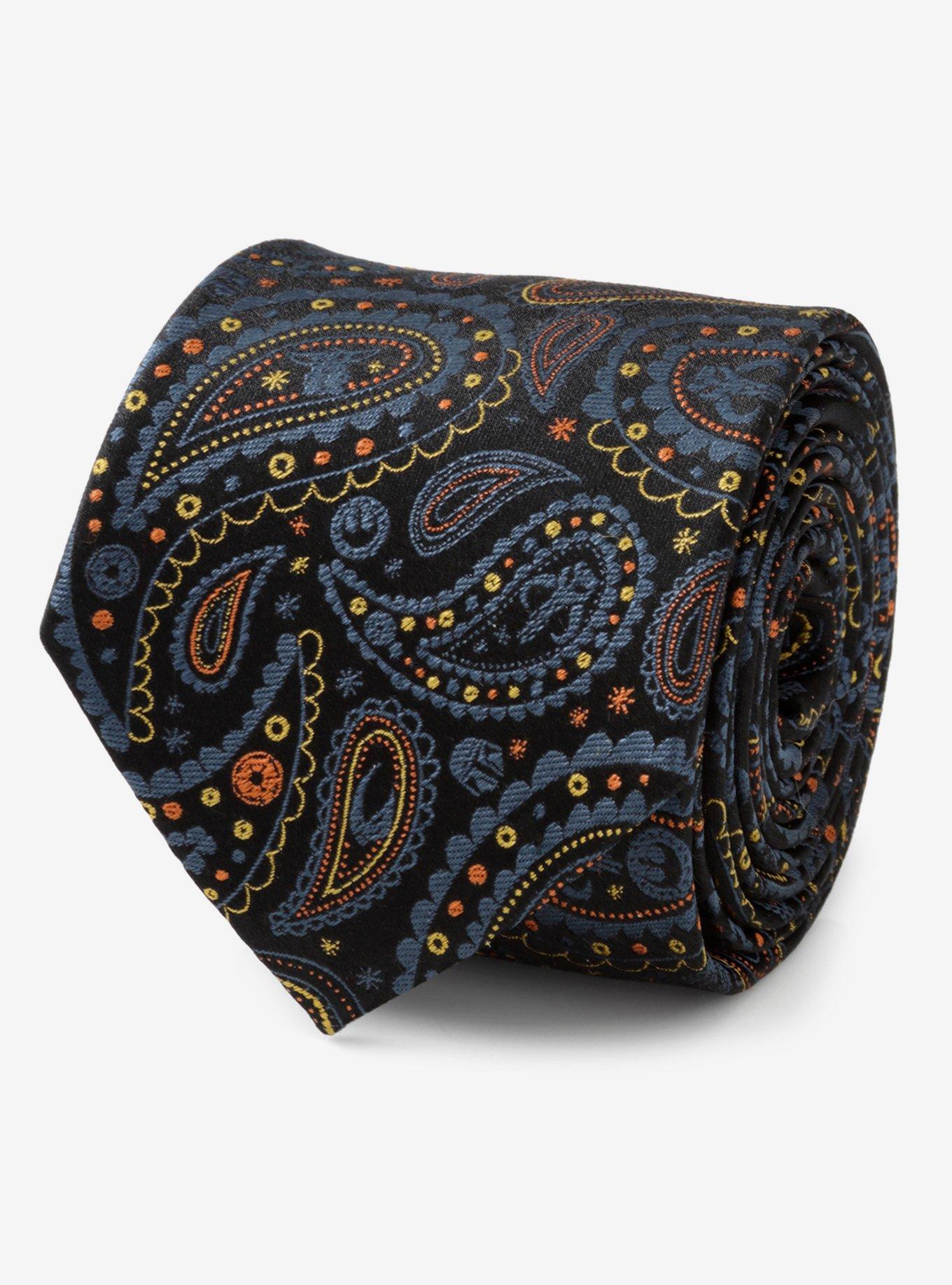 Star Wars The Mandalorian Black Paisley Tie, , hi-res