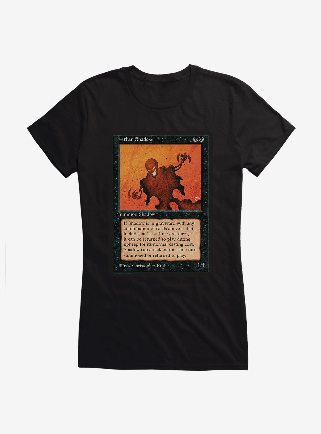 Magic The Gathering  Graphics Nether Shadow Girls T-Shirt