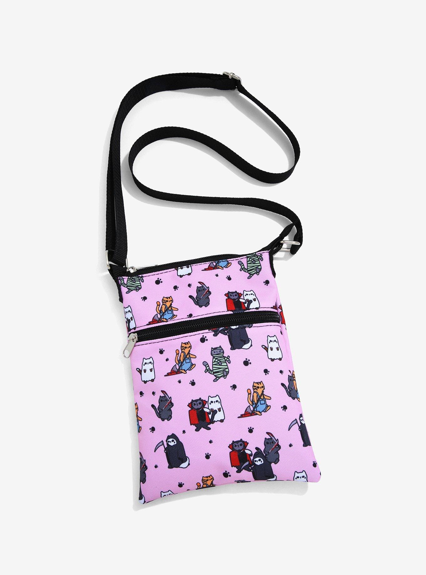 Halloween Costume Cats Passport Crossbody Bag, , hi-res