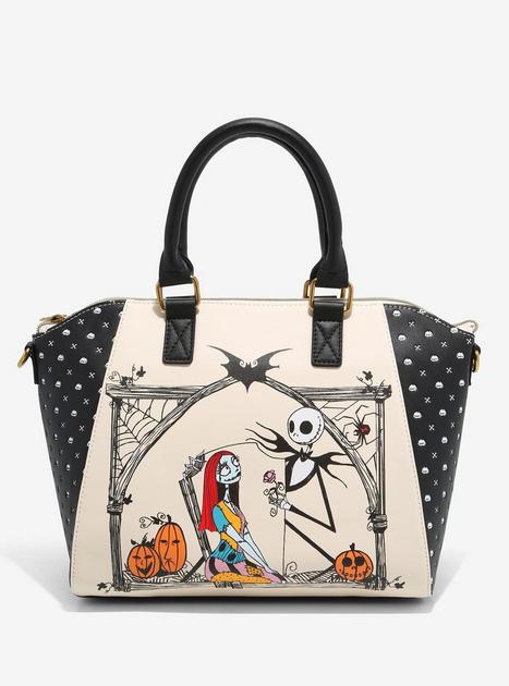 Loungefly The Nightmare Before Christmas Jack Sally Pumpkin Graveyard Satchel Bag Hot Topic