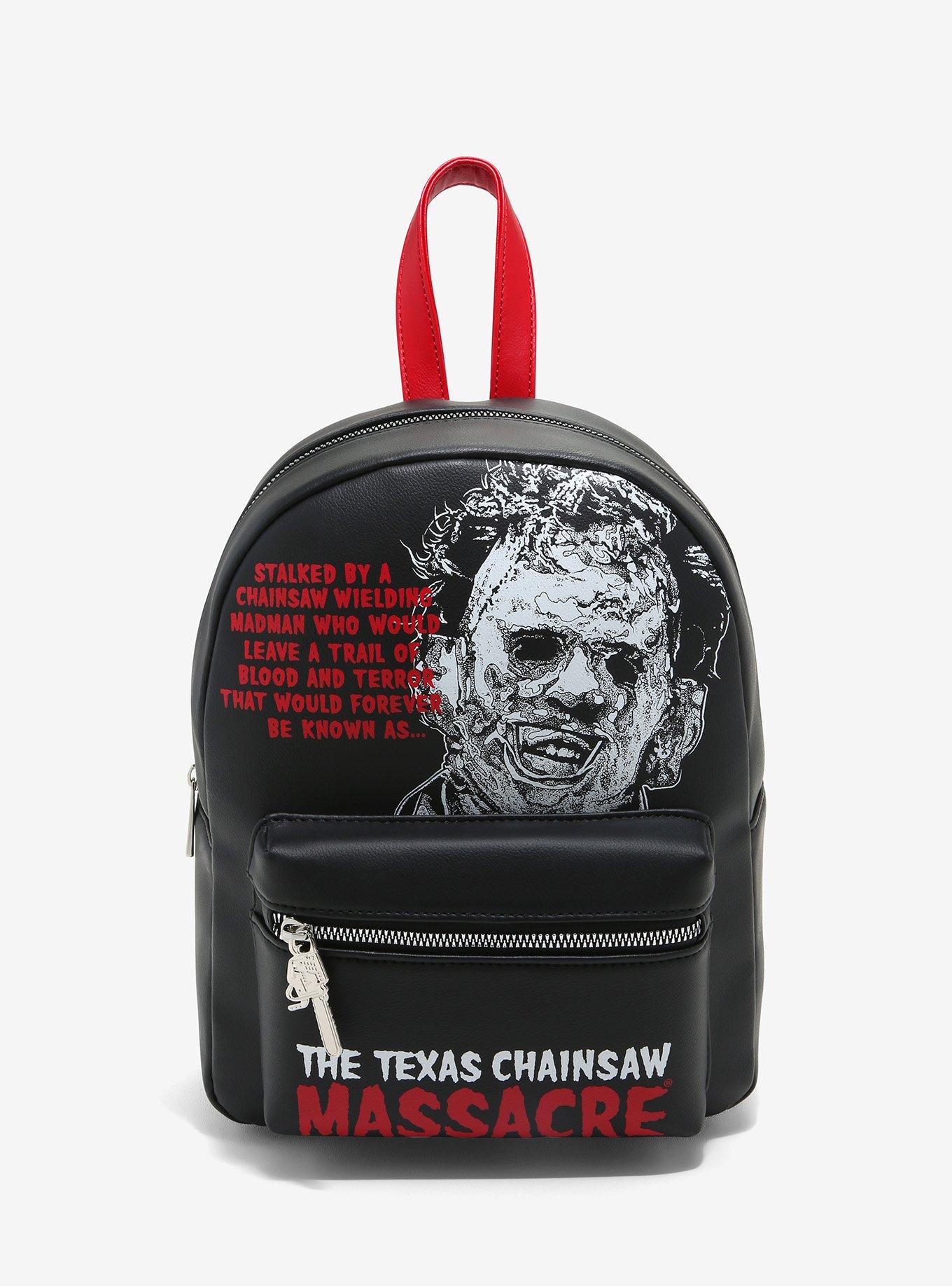 Texas Chainsaw Massacre Leatherface Quote Mini Backpack, , hi-res