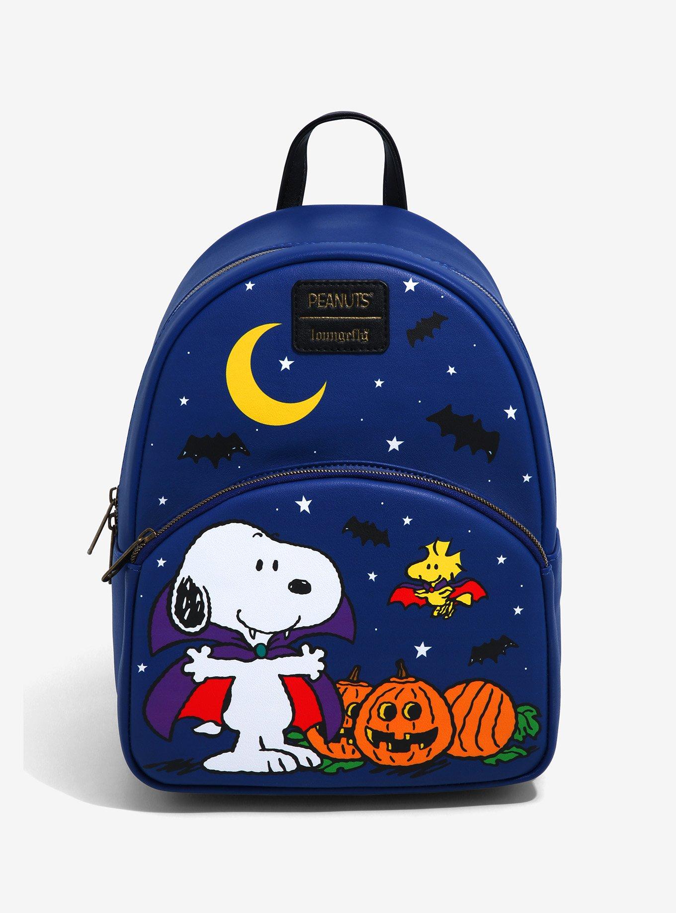 Loungefly Peanuts Snoopy & Woodstock Vampire Mini Backpack, , hi-res