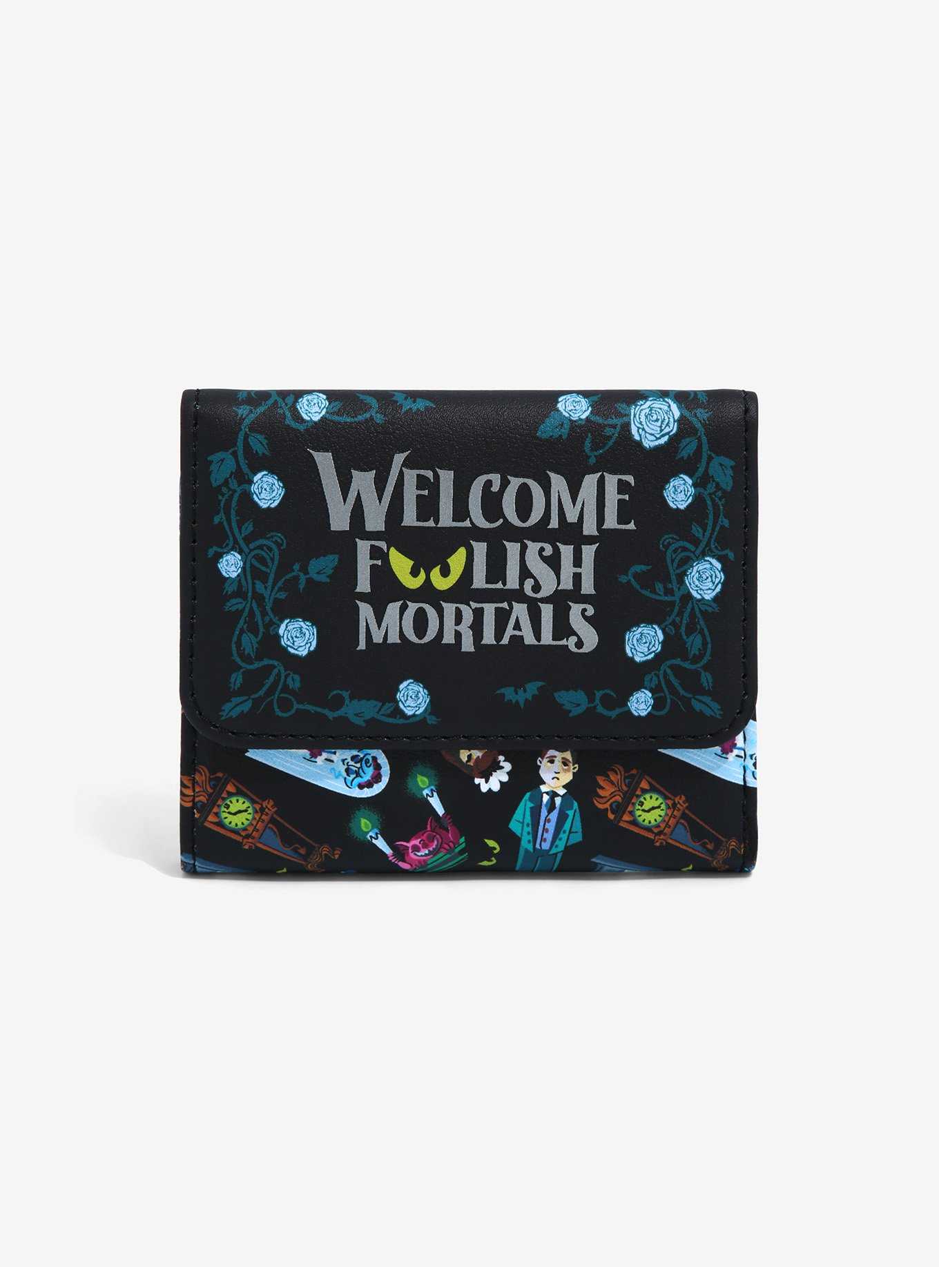 Loungefly Disney The Haunted Mansion Foolish Mortals Mini Flap Wallet, , hi-res