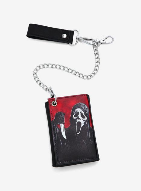 Scream Ghost Face Trifold Chain Wallet | Hot Topic