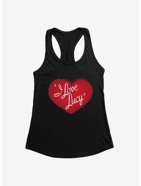 I Love Lucy Red Sketch Logo Womens Tank Top, , hi-res