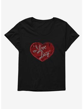 Plus Size I Love Lucy Red Glitter Logo Womens Plus Size T-Shirt, , hi-res