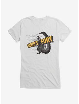 Godzilla Fury Girls T-Shirt, WHITE, hi-res