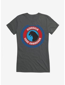 Godzilla Grandeur Girls T-Shirt, CHARCOAL, hi-res