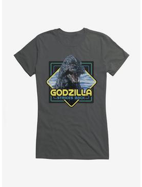Godzilla Logo Girls T-Shirt, CHARCOAL, hi-res