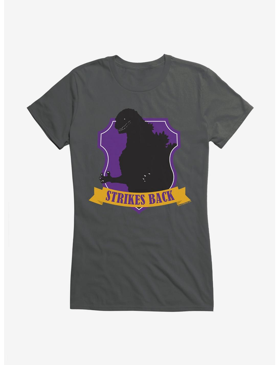 Godzilla Purple Badge Girls T-Shirt, , hi-res