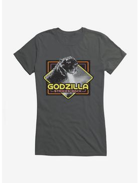 Godzilla Strikes Back Girls T-Shirt, CHARCOAL, hi-res