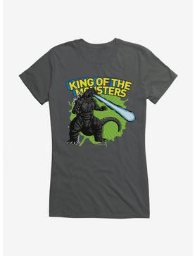 Godzilla The King Girls T-Shirt, CHARCOAL, hi-res