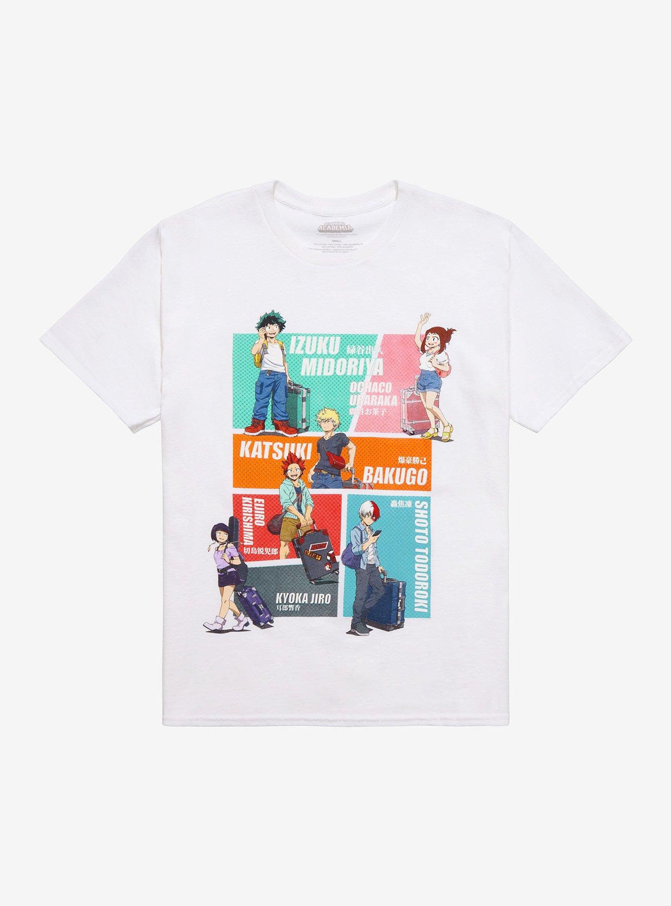 My Hero Academia Casual Travel Boyfriend Fit Girls T-Shirt, MULTI, hi-res