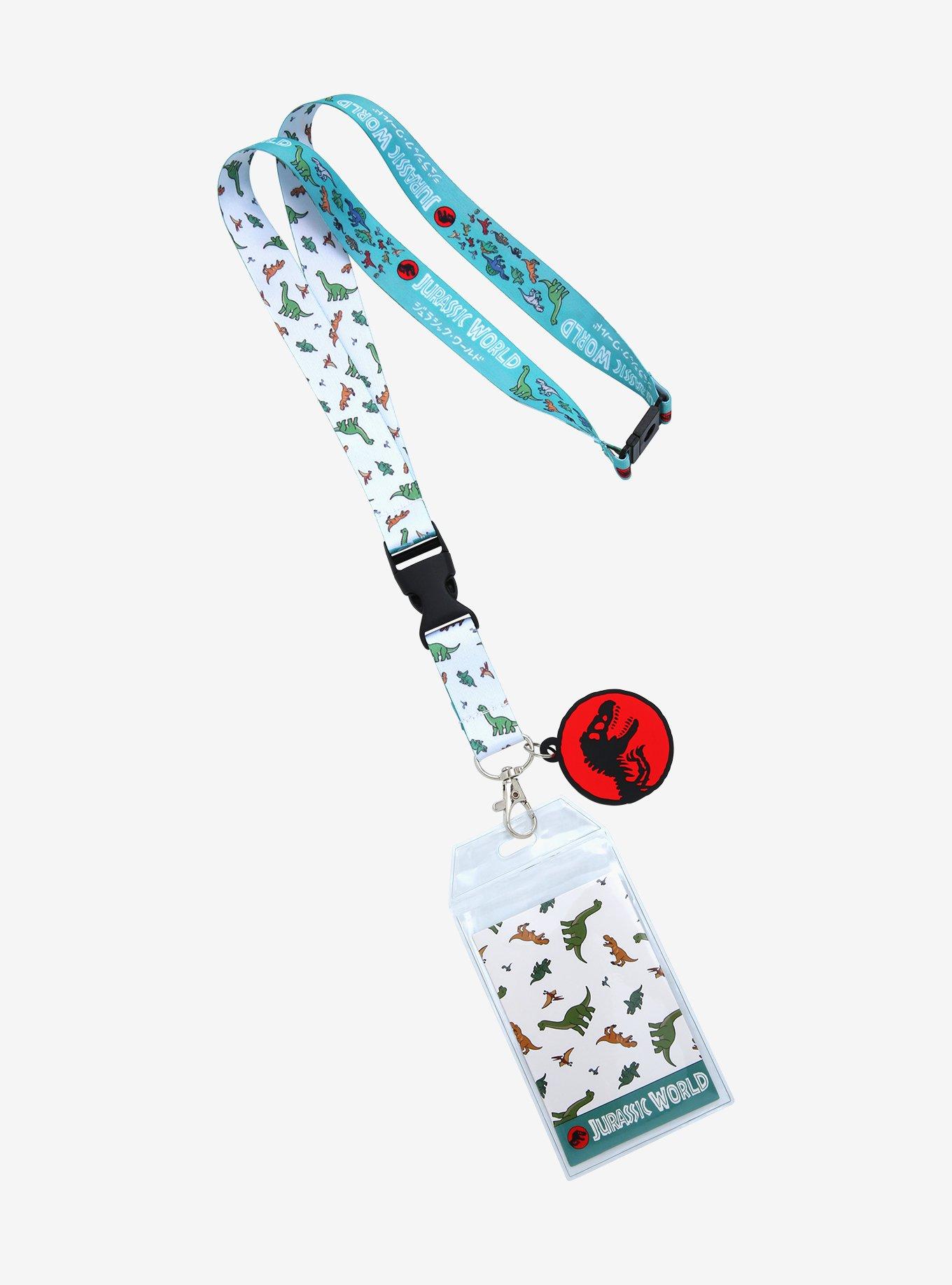Jurassic World Cartoon Dinosaurs Lanyard - BoxLunch Exclusive, , hi-res
