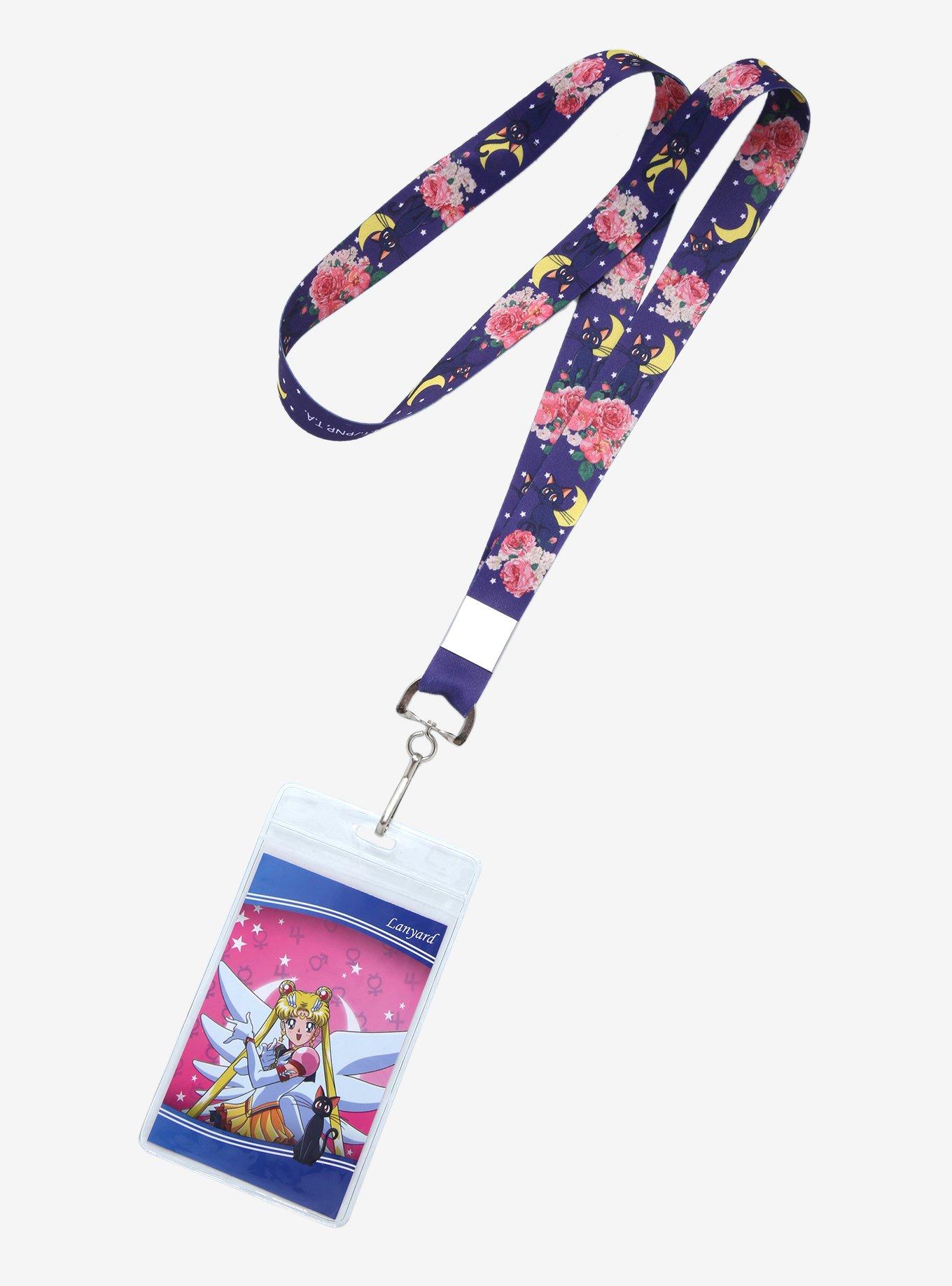 Sailor Moon Super Sailor Moon & Luna Lanyard - BoxLunch Exclusive, , hi-res