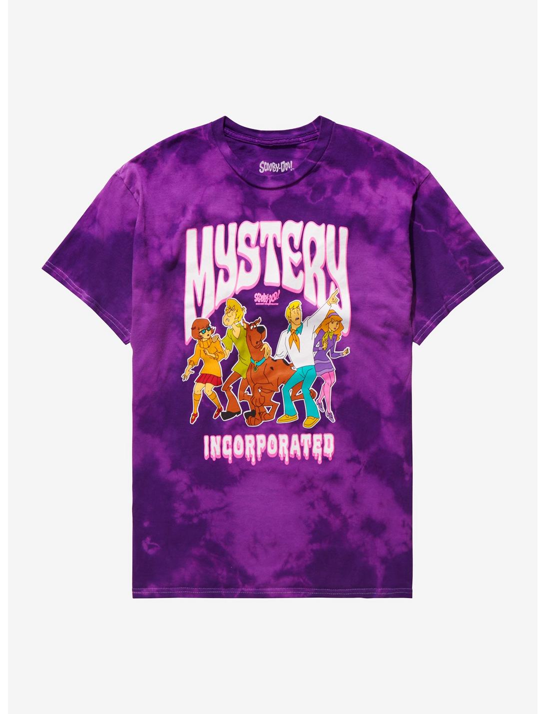Scooby-Doo! Mystery Incorporated Purple Tie-Dye Boyfriend Fit Girls T-Shirt, MULTI, hi-res