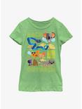 Back To The Outback Modern Crew Youth Girls T-Shirt, GRN APPLE, hi-res