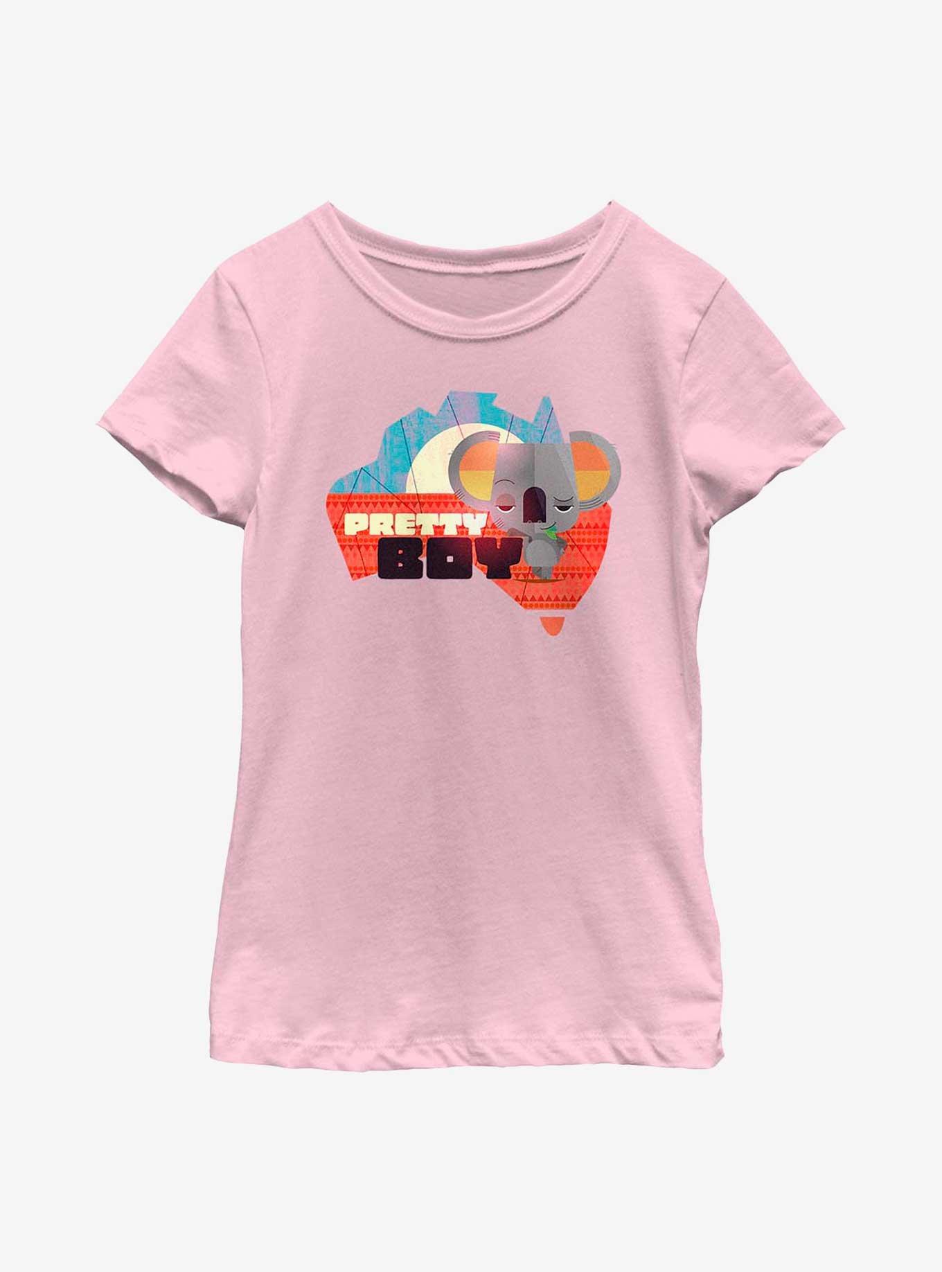 Back To The Outback Pretty Boy Australia Youth Girls T-Shirt, PINK, hi-res