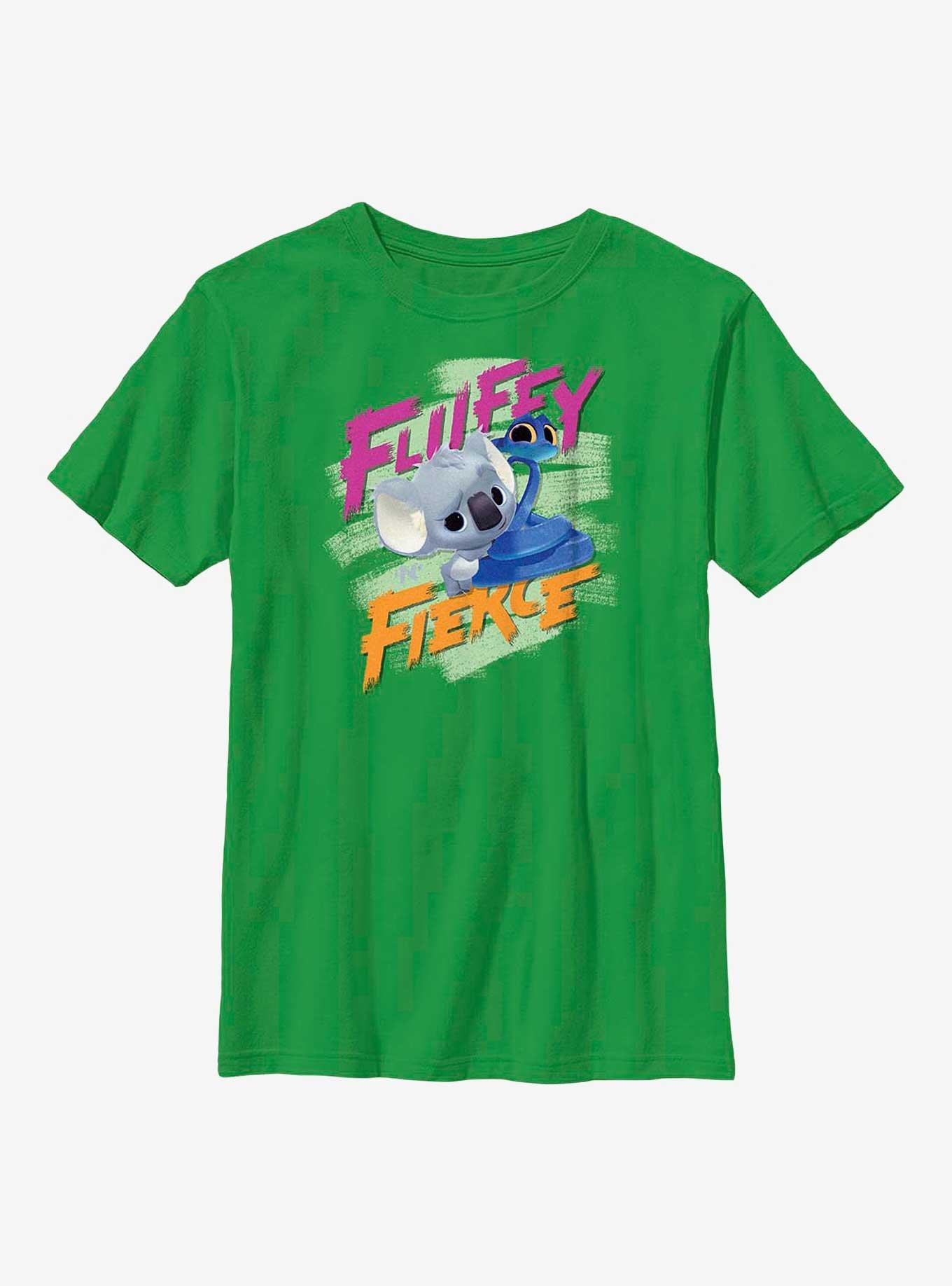 Back To The Outback Fluffy N Fierce Youth T-Shirt, KELLY, hi-res