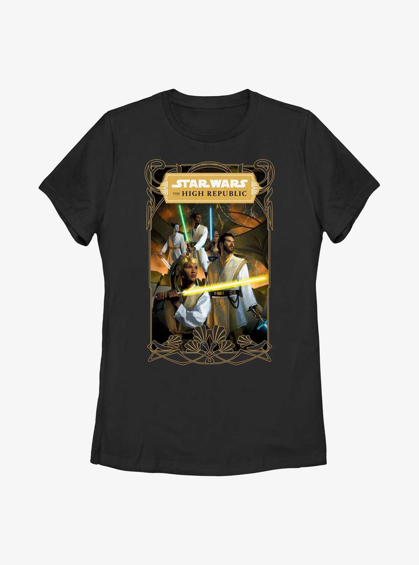 Star Wars: The High Republic Del Rey Poster Womens T-Shirt, BLACK, hi-res