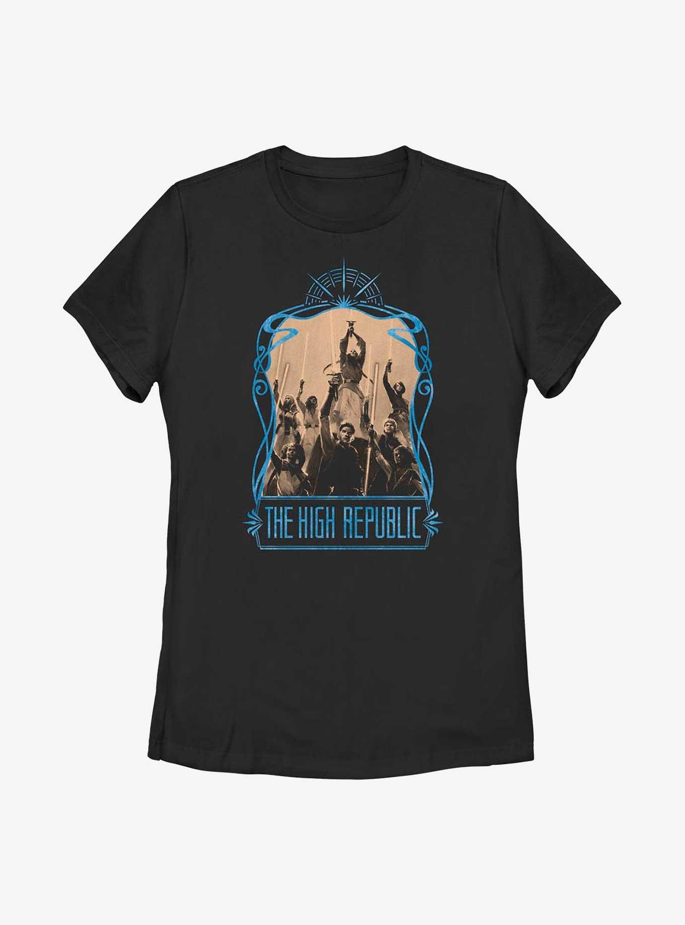 Star Wars: The High Republic Republic Heroes Womens T-Shirt, BLACK, hi-res