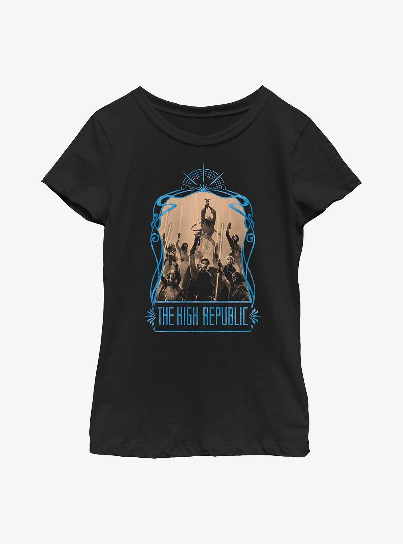 Star Wars: The High Republic Republic Heroes Youth Girls T-Shirt, BLACK, hi-res