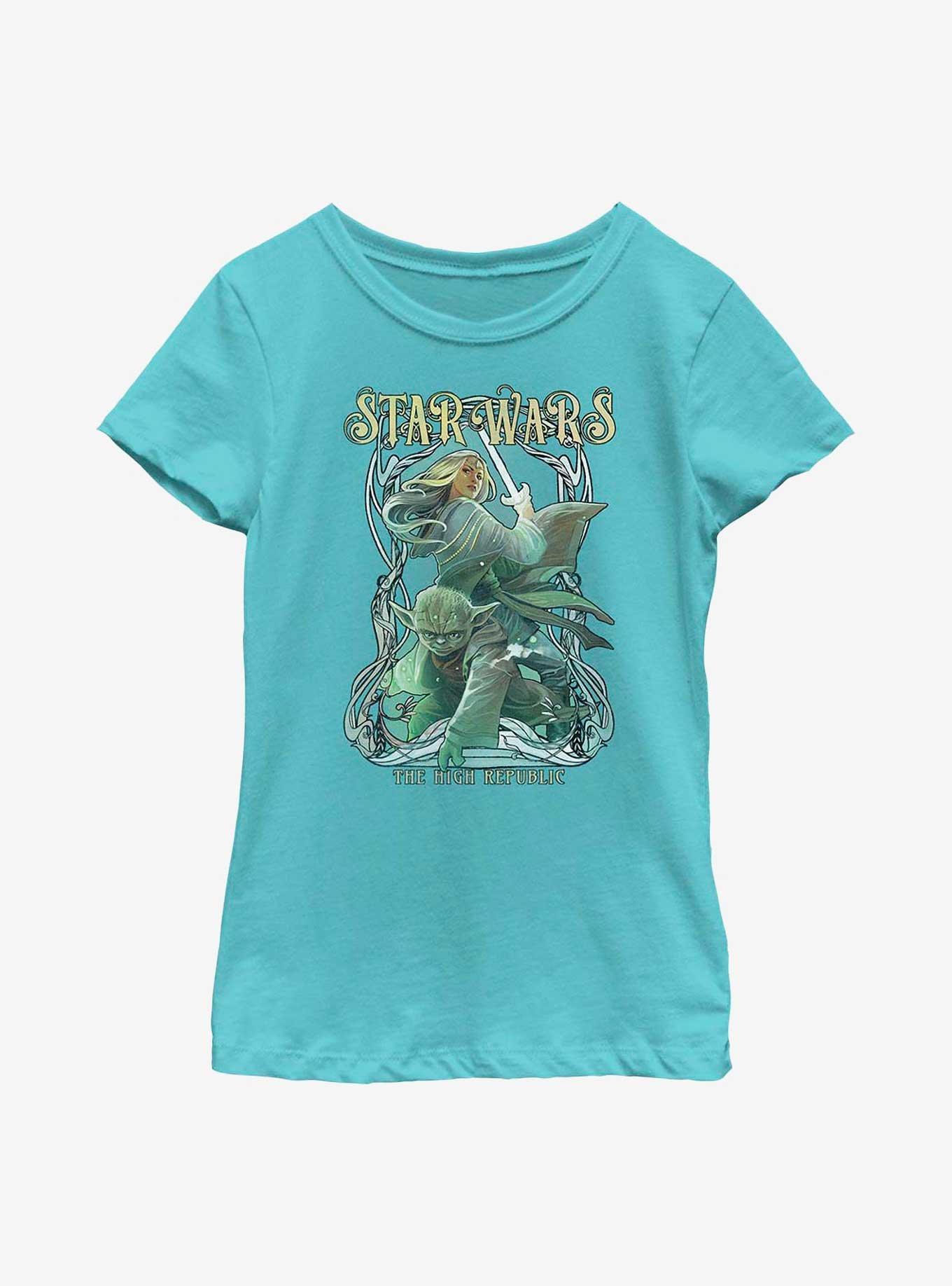 Star Wars: The High Republic Nouveau Poster Youth Girls T-Shirt, , hi-res
