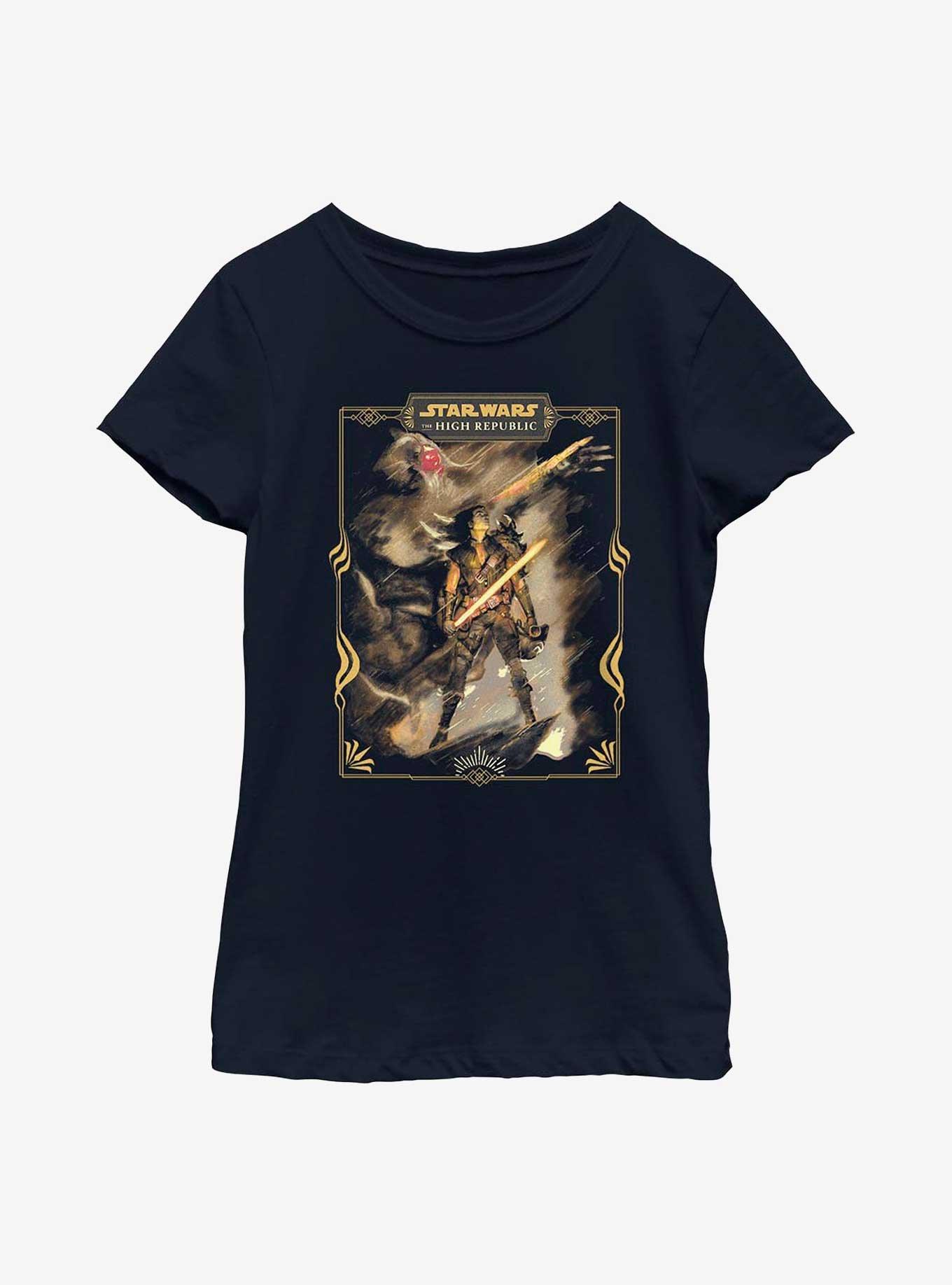 Star Wars: The High Republic Southern Nihil Youth Girls T-Shirt, NAVY, hi-res