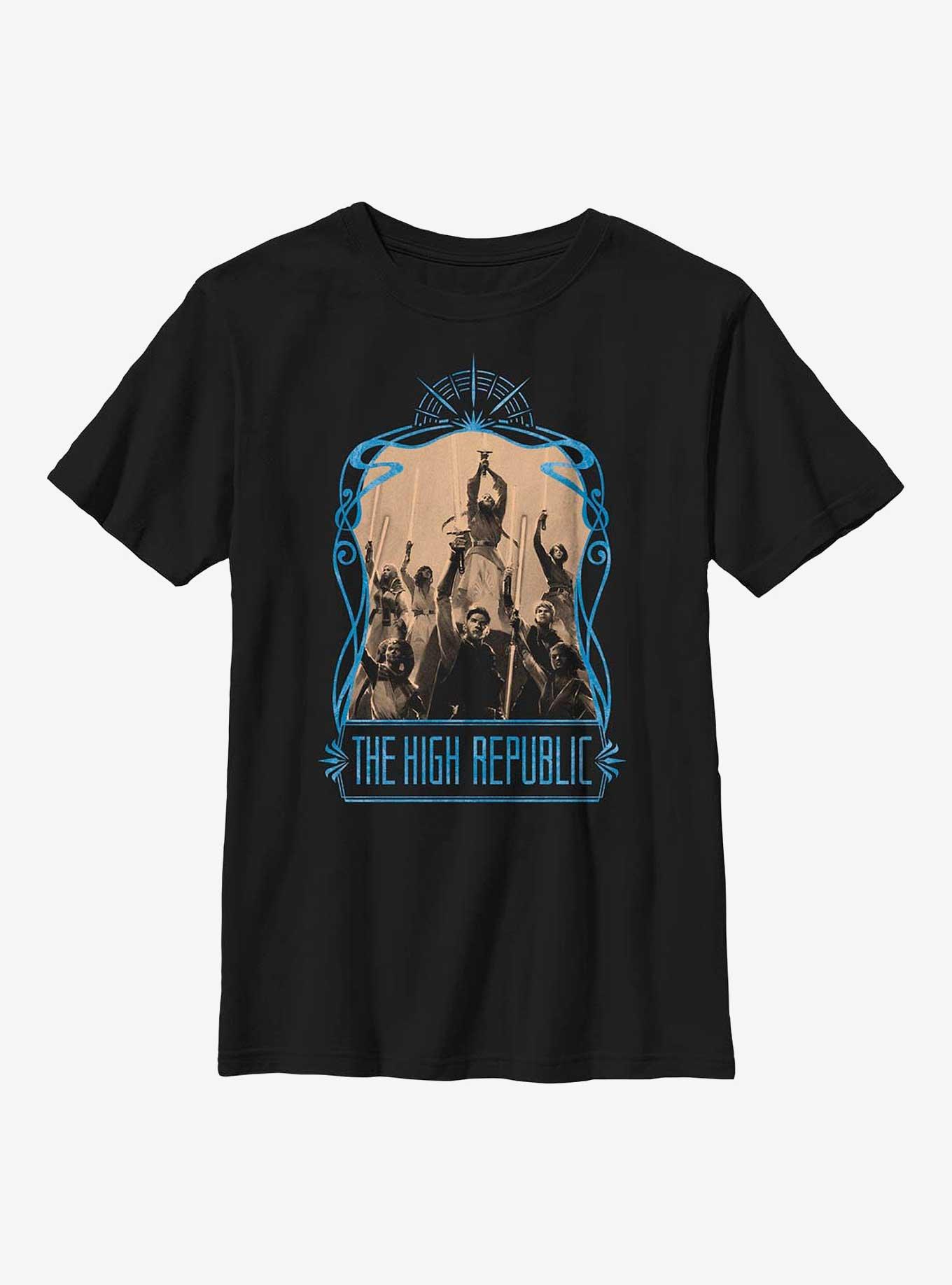 Star Wars: The High Republic Republic Heroes Youth T-Shirt, BLACK, hi-res