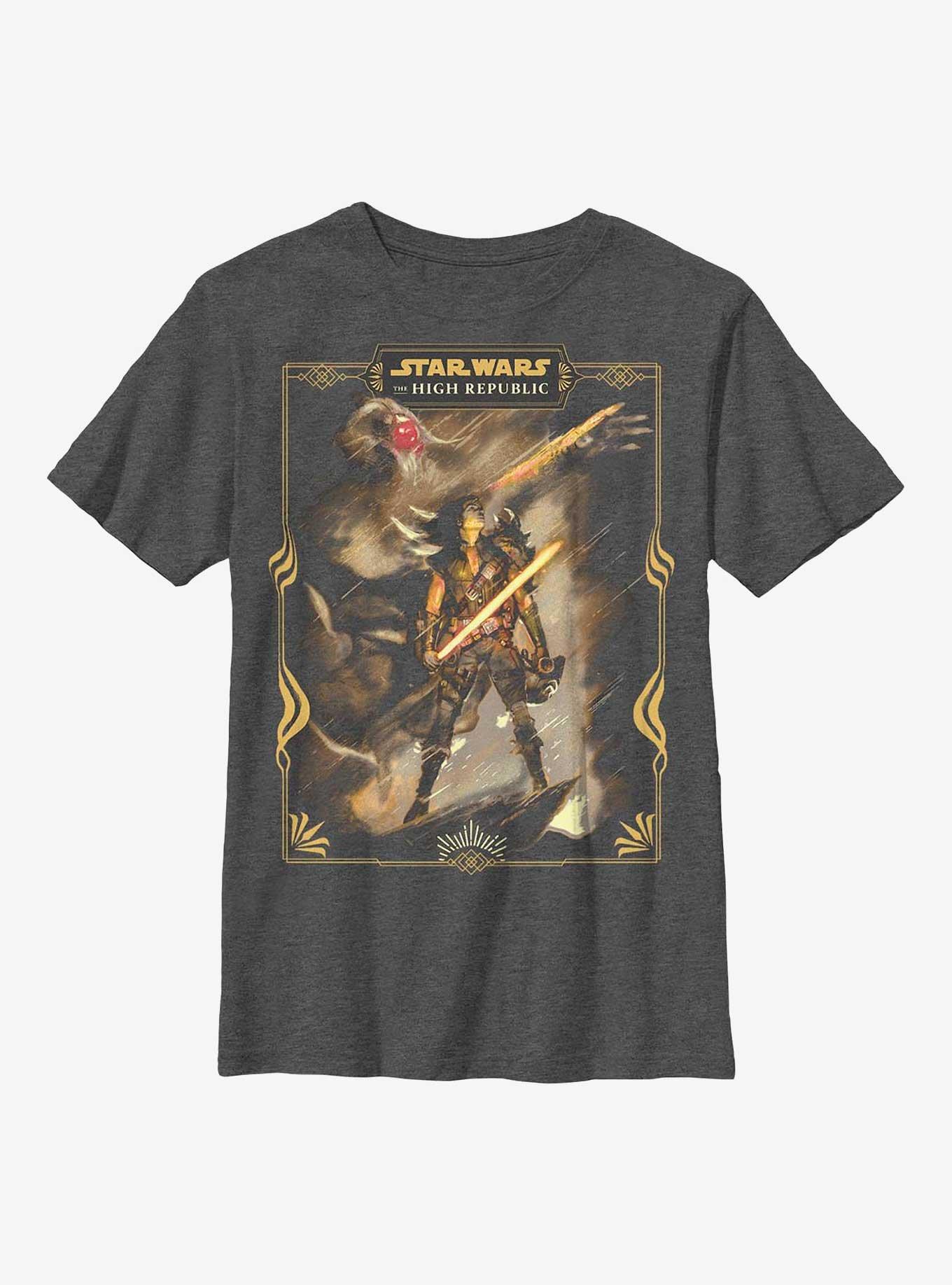 Star Wars: The High Republic Southern Nihil Youth T-Shirt, CHAR HTR, hi-res