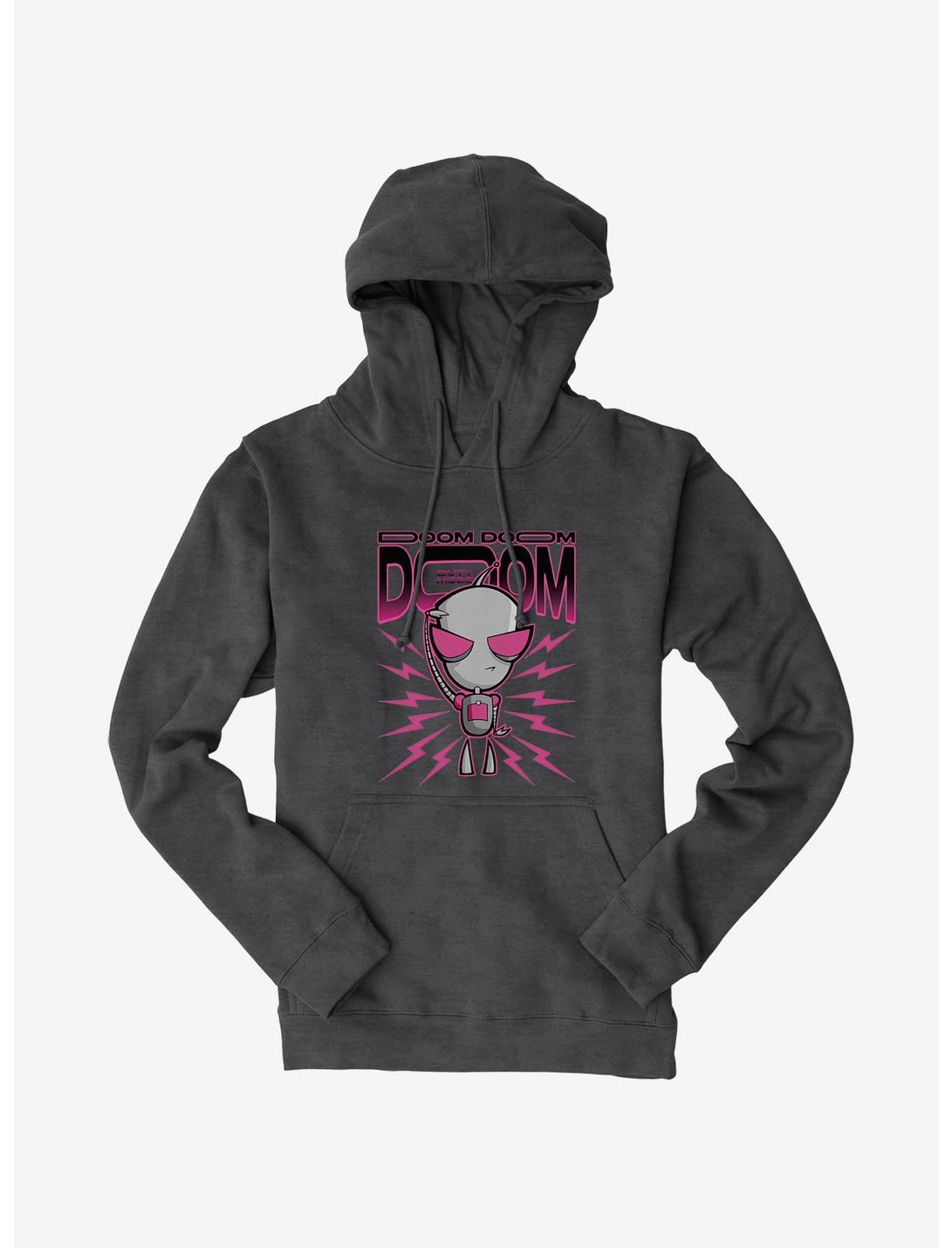 Invader Zim Unique Duty Mode Hoodie, CHARCOAL HEATHER, hi-res