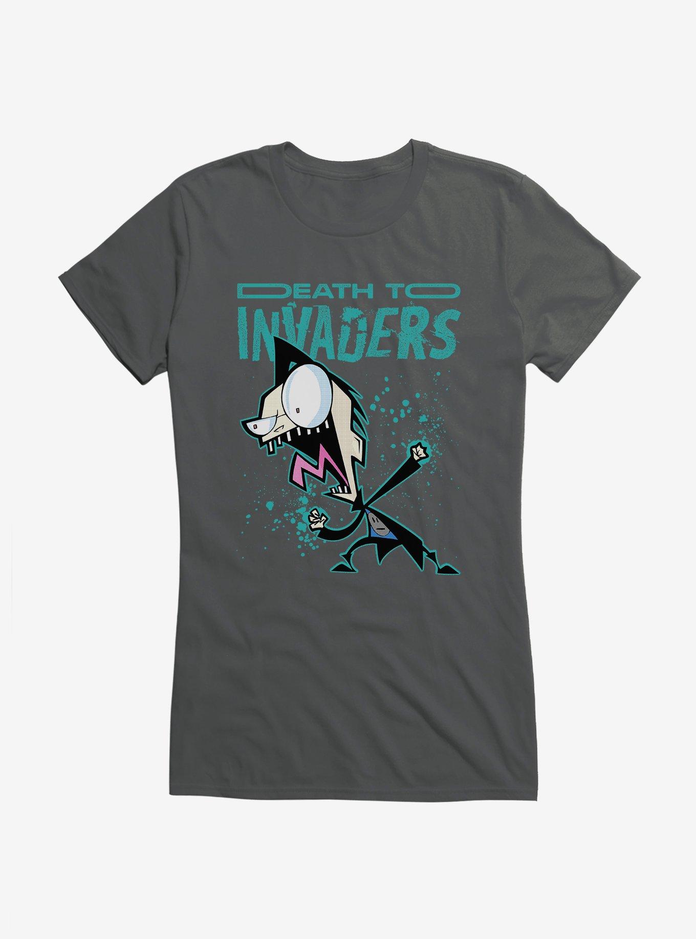 Invader Zim Unique Death Girls T-Shirt, CHARCOAL, hi-res