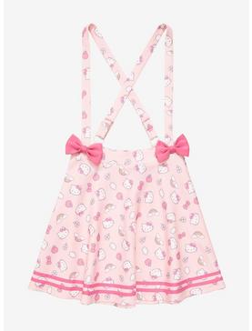 Hello Kitty Puffy Bow Suspender Skirt Plus Size, , hi-res