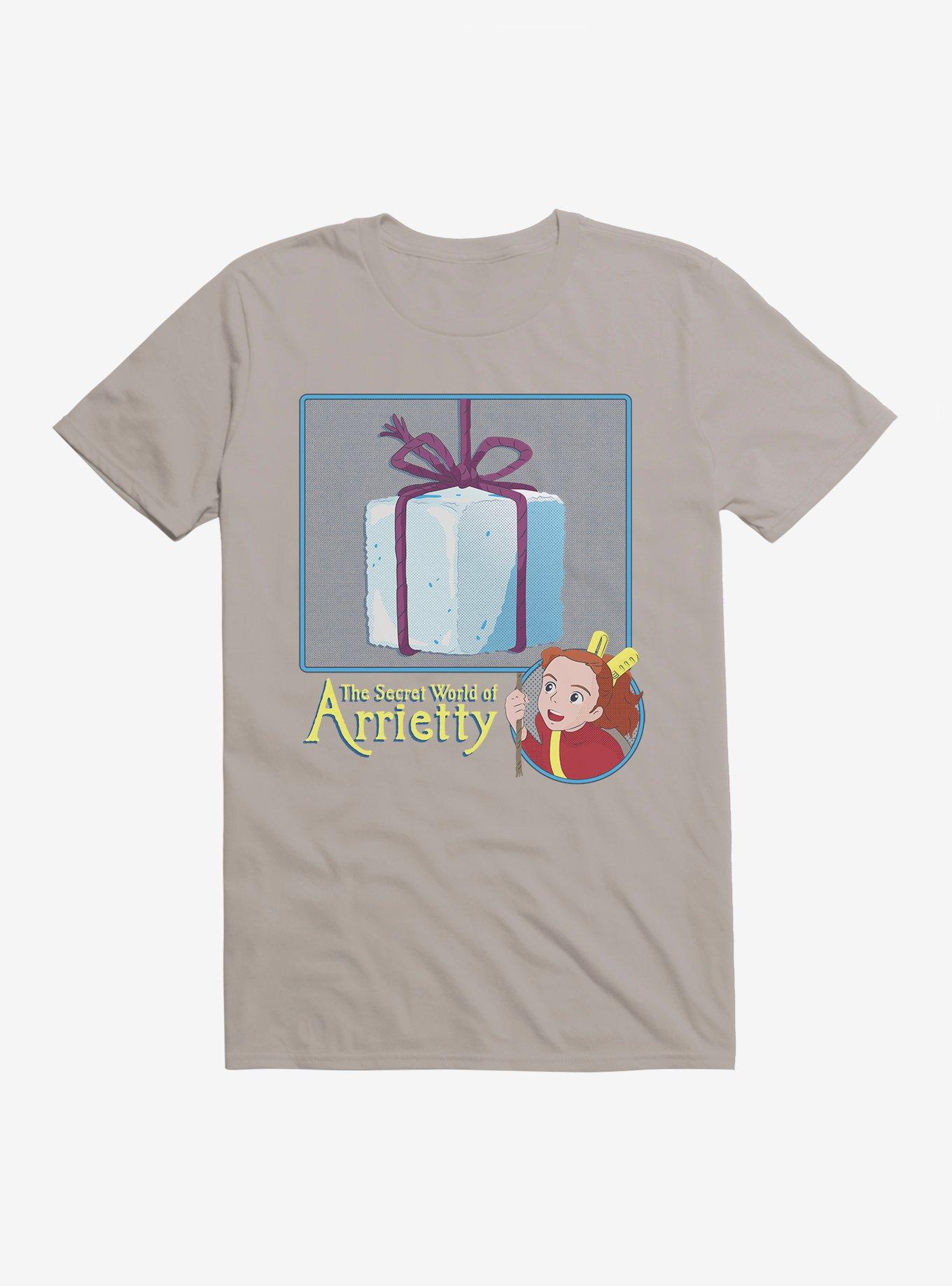 Studio Ghibli The Secret World Of Arrietty Sugar Cube T-Shirt, LIGHT GREY, hi-res