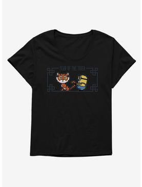 Minions Year of the Tiger By the Tail Womens T-Shirt Plus Size, , hi-res