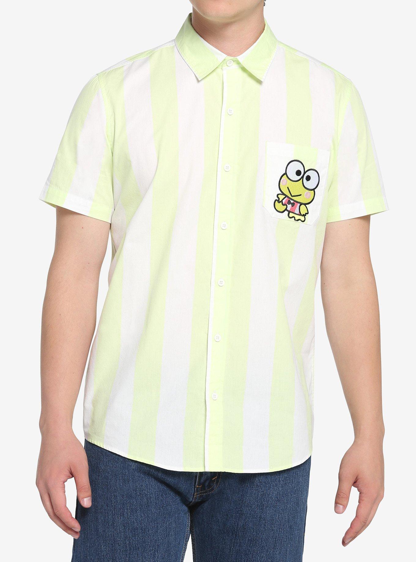 Keroppi Stripe Woven Button-Up, MULTI, hi-res