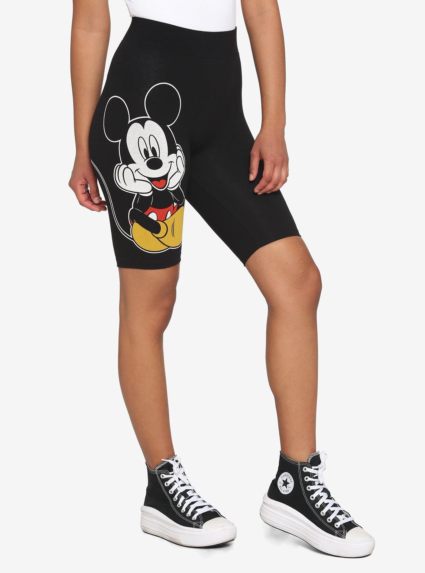 Disney Mickey Mouse Bike Shorts, BLACK  RED, hi-res